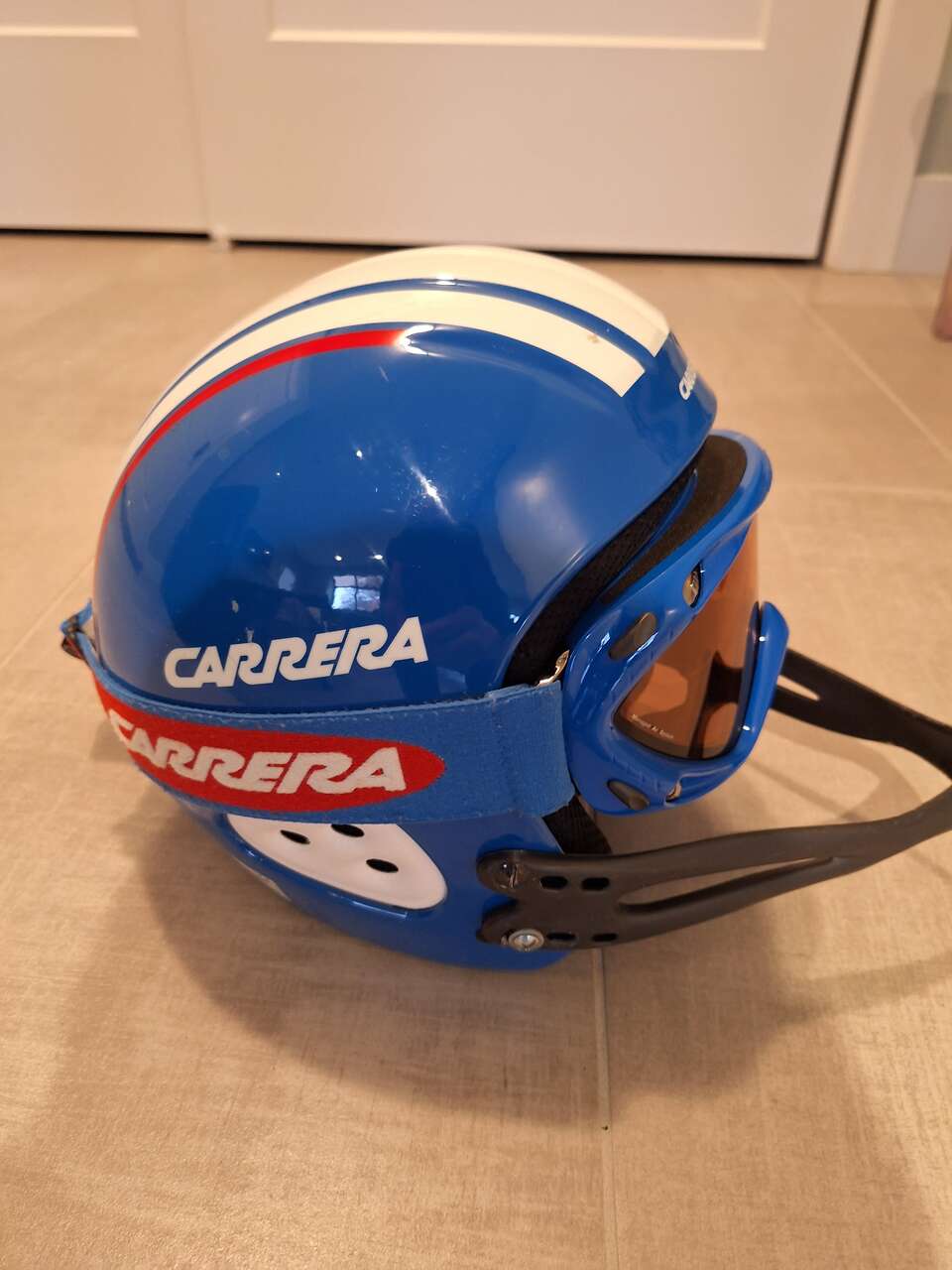 Carrera Ski Helmet with Matching Goggles & Slalom Guard.