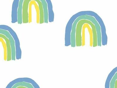 Rainbow Wallpaper by The Tea Collection for Nursery or Kids Room