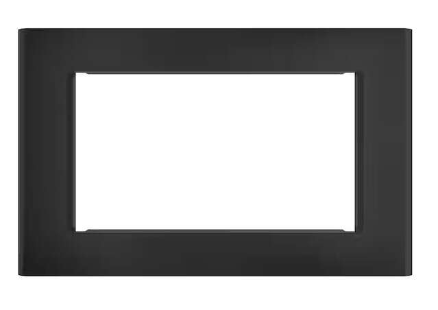 Cafe Microwave Oven Built-In Trim Kit in Matte Black | 27 Inches