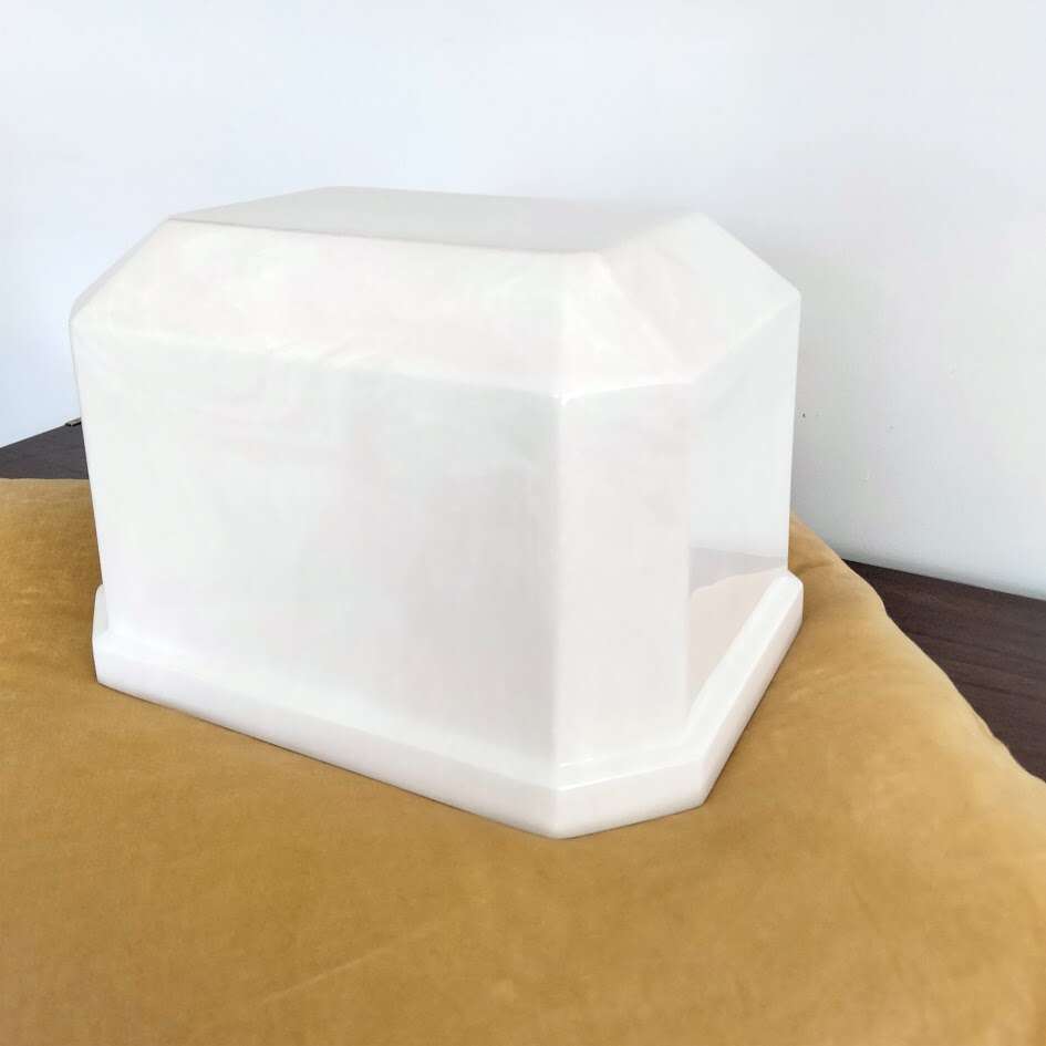 Timeless Classic White Cultured Marble Urn Vault