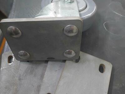 Caster Wheel Mount Plate