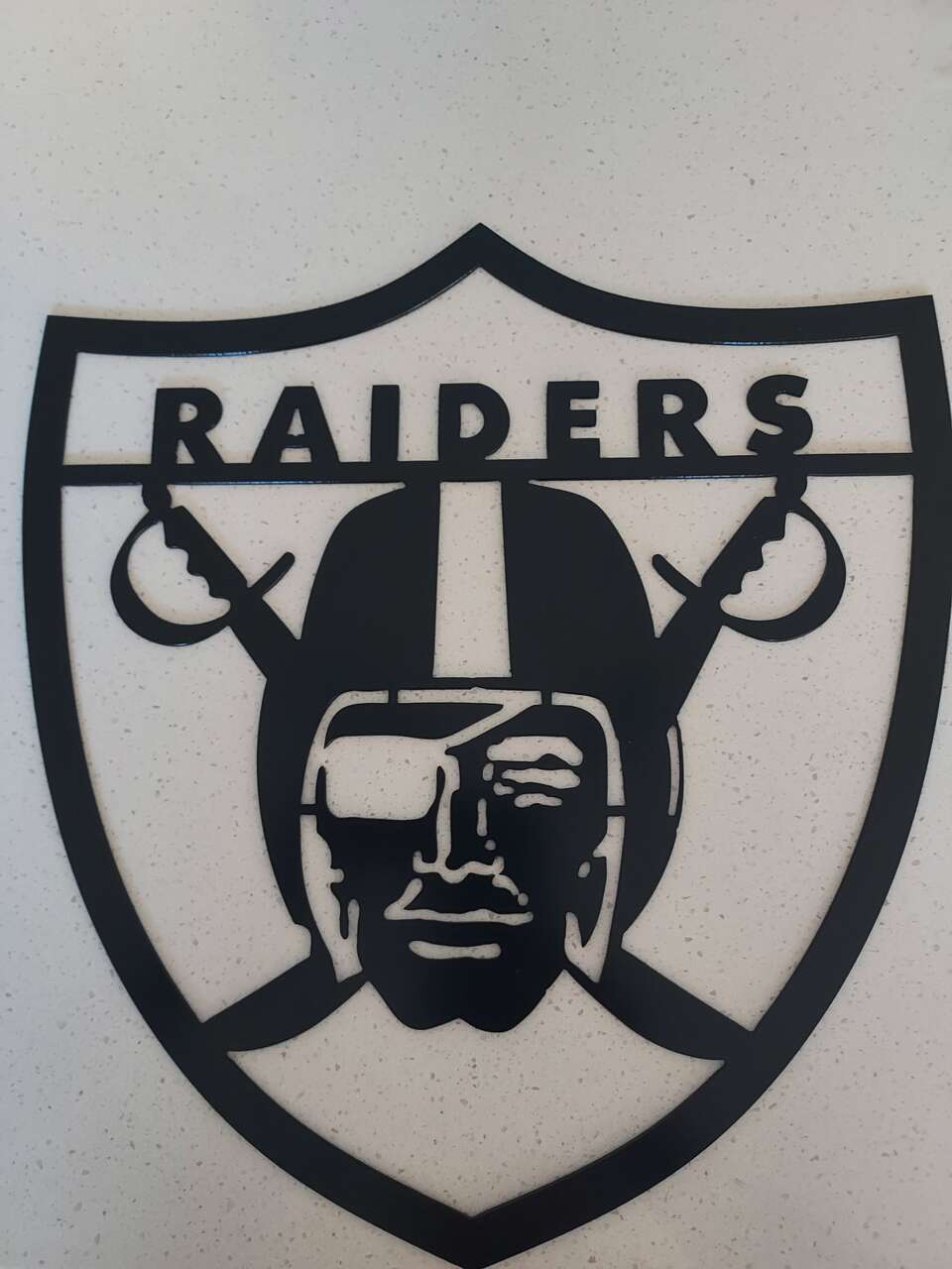 Raiders Metal Art Wall Sign