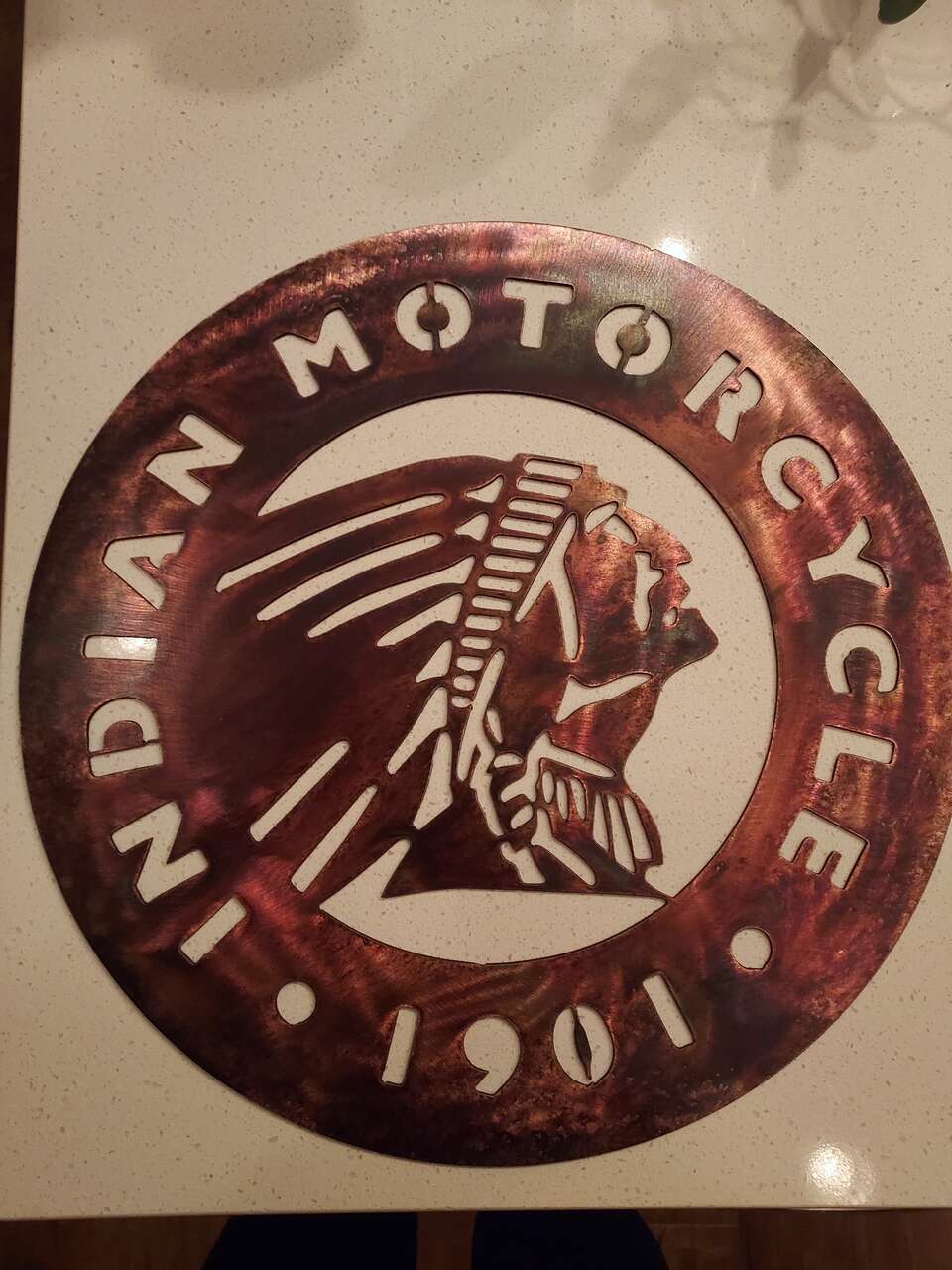 Indian Motorcycle Metal Wall Sign