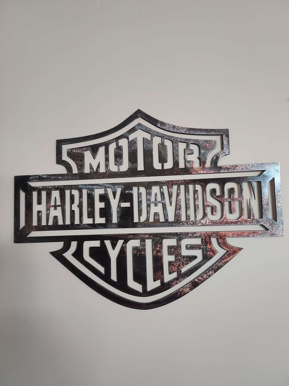 Harley Davidson Motorcycle Logo Metal Sign.