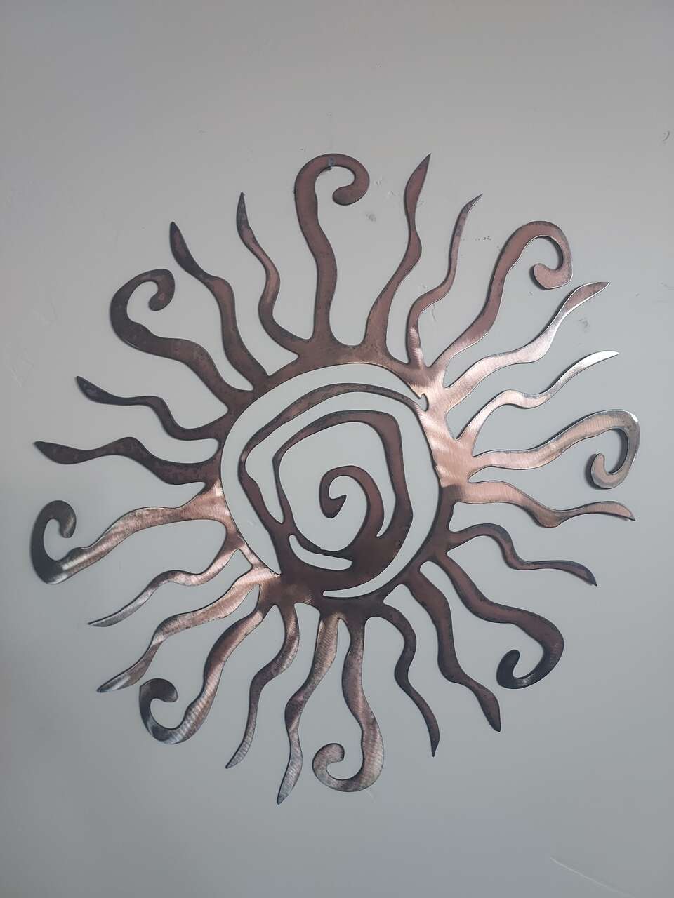 Wacky Sun Metal Wall Sign