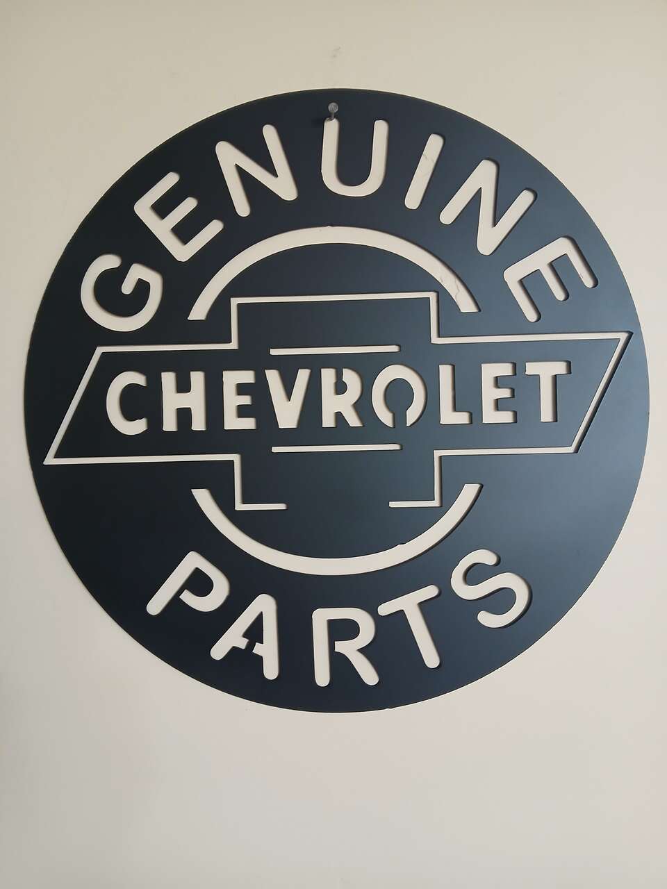 Genuine Chevorlet Parts Metal Sign
