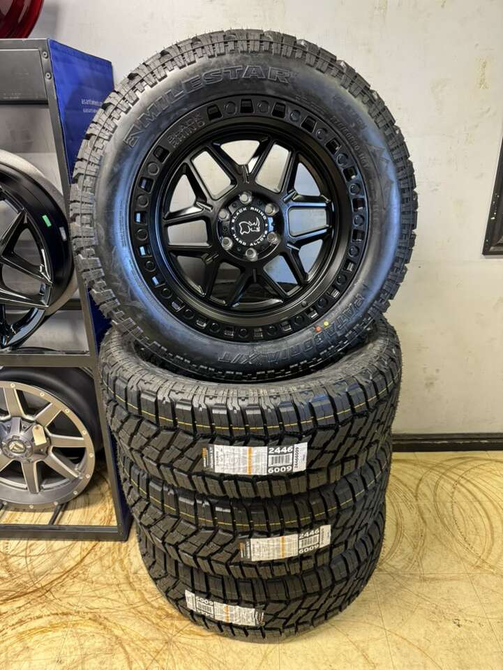Brand New Set Of BLACK RHINO Wheels & Tires