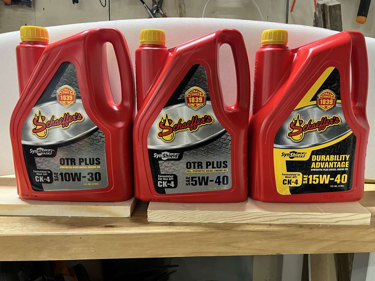 Diesel Oil Schaeffer's 10W30, 15W40, and 5W40 API-CK-4