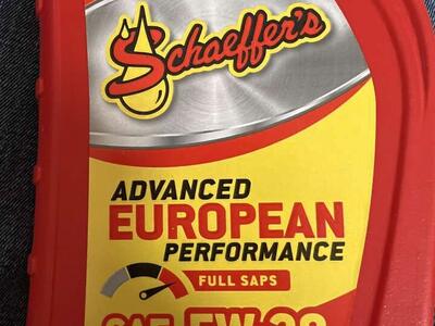 Schaeffer's European Engine Oil Full SAPS 5W-30
