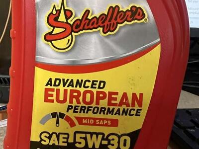 Schaeffer's European Engine Oil Mid SAPS 5W-30