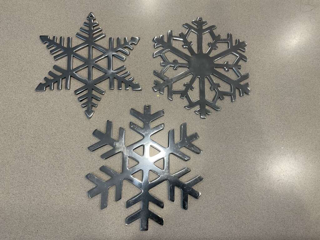 Christmas Snowflake Ornaments Set Of 3