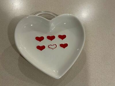 Heart Valentine’s Day’s Decor Plate
