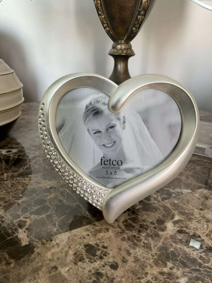 Silver Heart Picture Frame