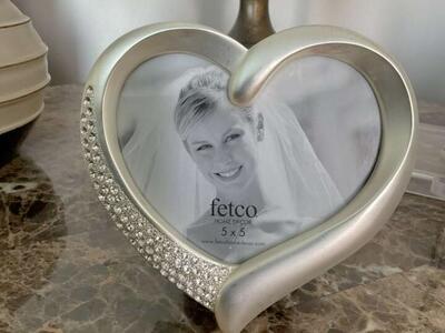 Silver Heart Picture Frame