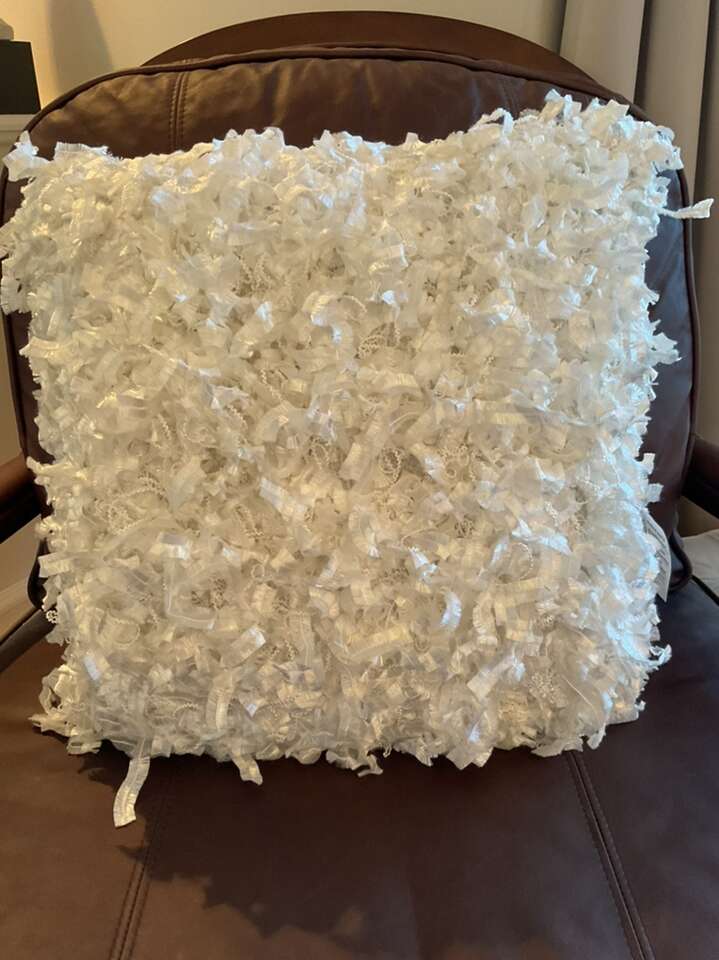 New White Throw Pillow 18x18