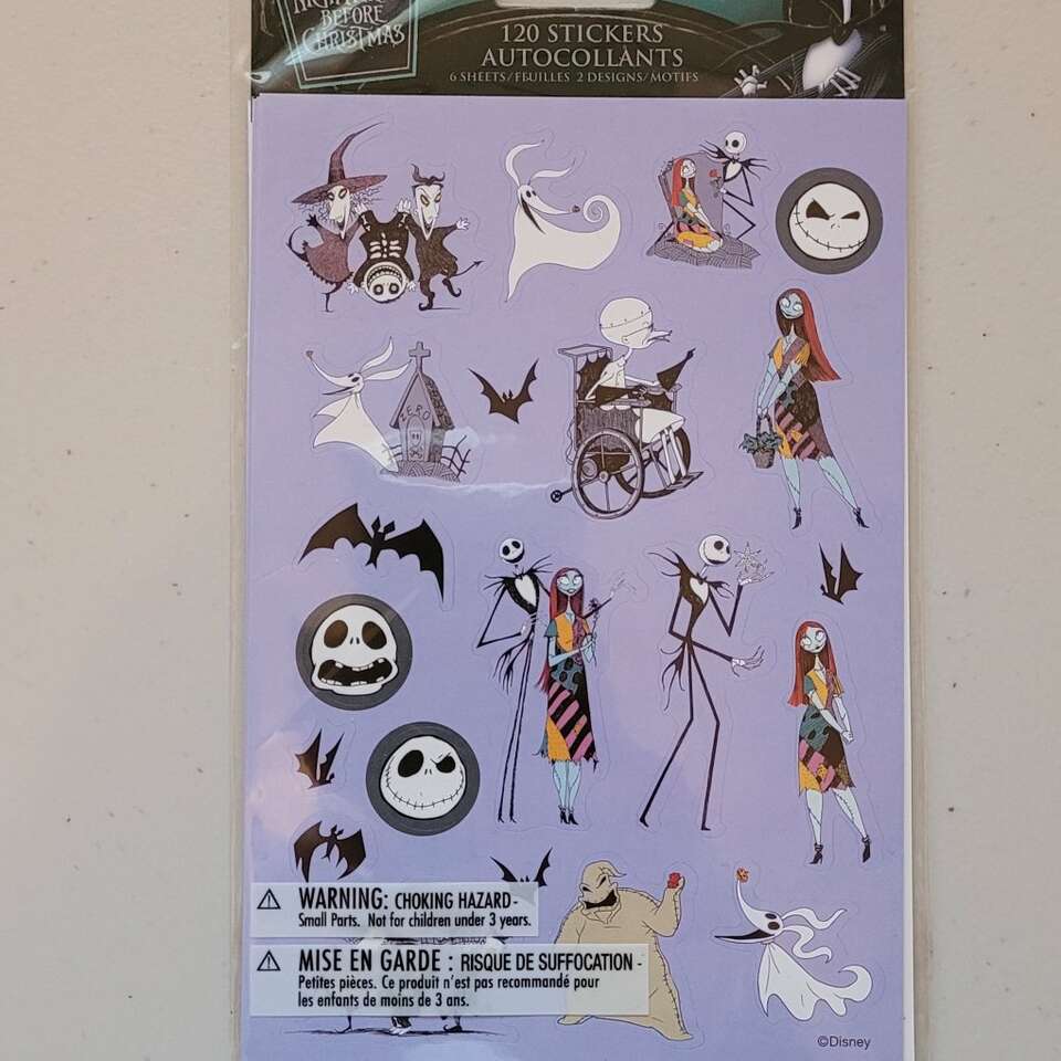 Nightmare Before Christmas Stickers