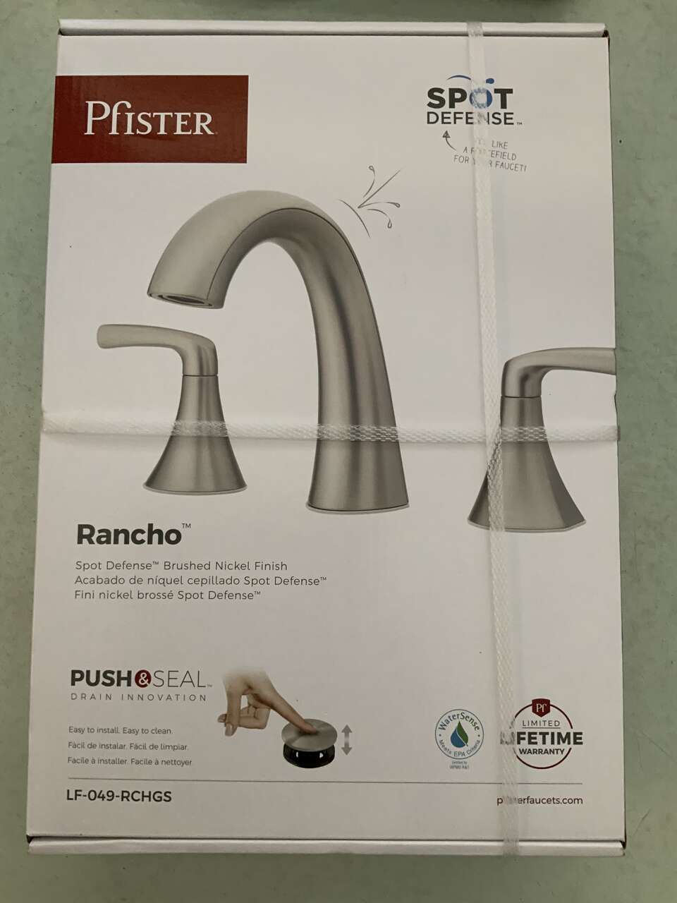 Bathroom faucet- Price pfister rancho Brushed nickel *Brand new, never used
