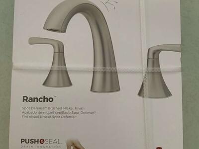Bathroom faucet- Price pfister rancho Brushed nickel *Brand new, never used