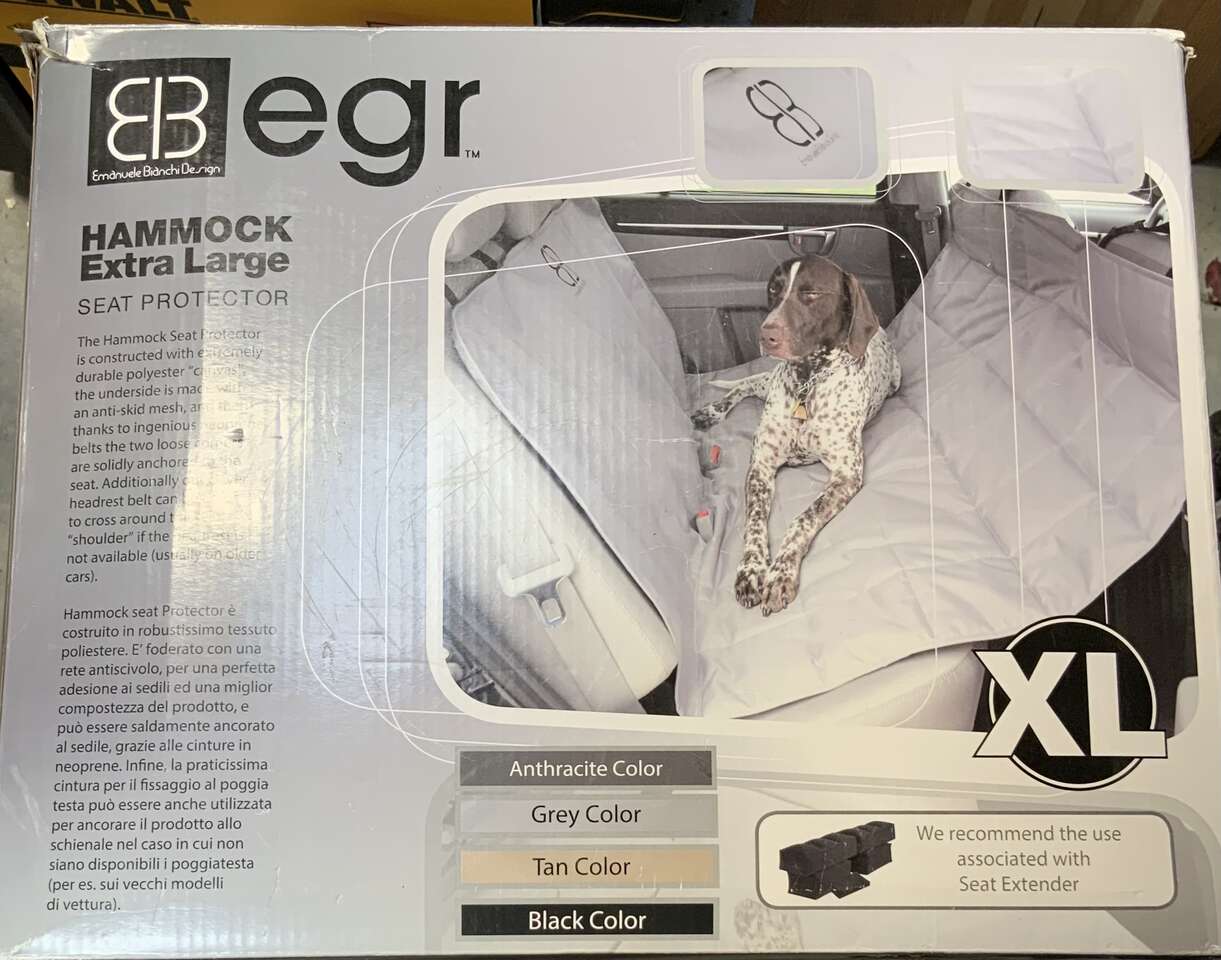 Petego egr XL Grey hammock dog seat cover suv/truck *Brand new, never used
