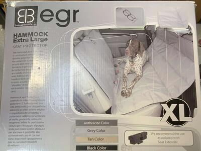 Petego egr XL Grey hammock dog seat cover suv/truck *Brand new, never used