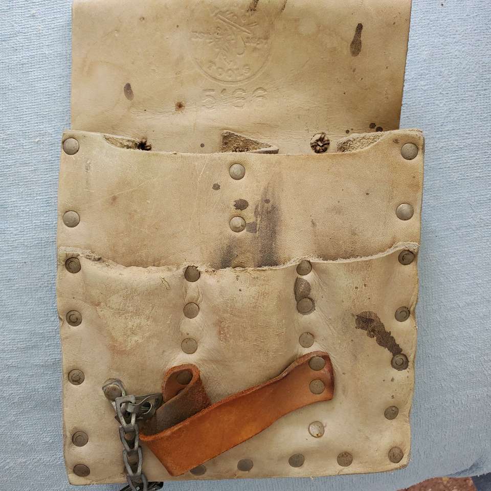 Vintage Electricians leather Tool Pouch