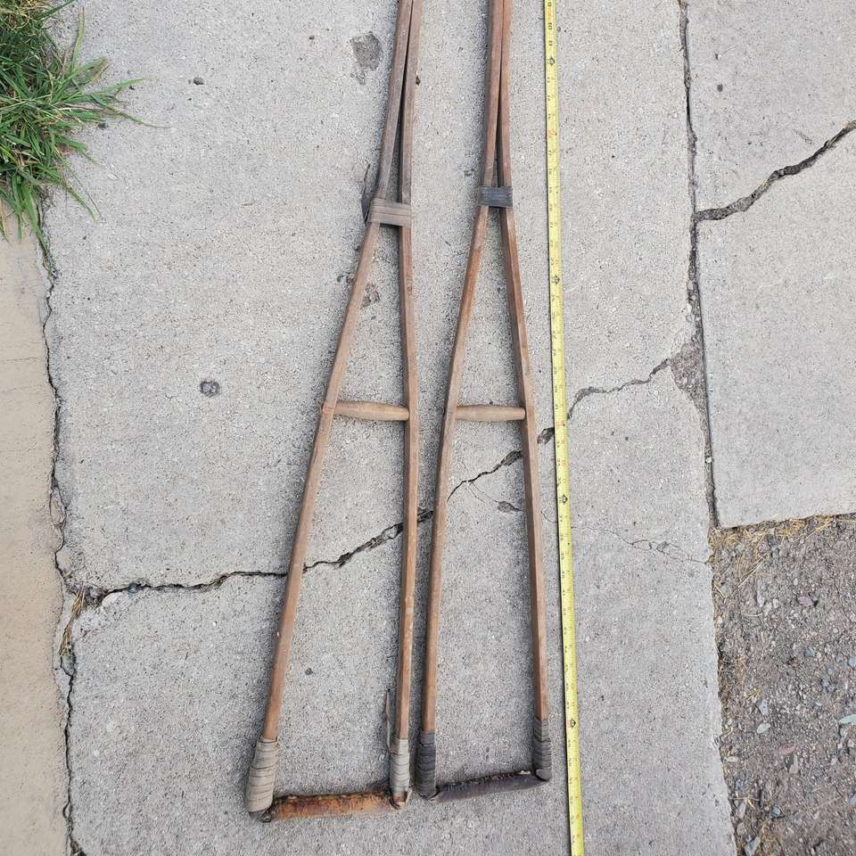 Crutches DR office decor