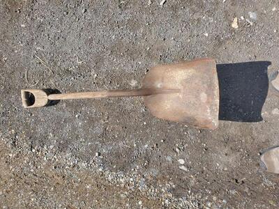antique coal shovel