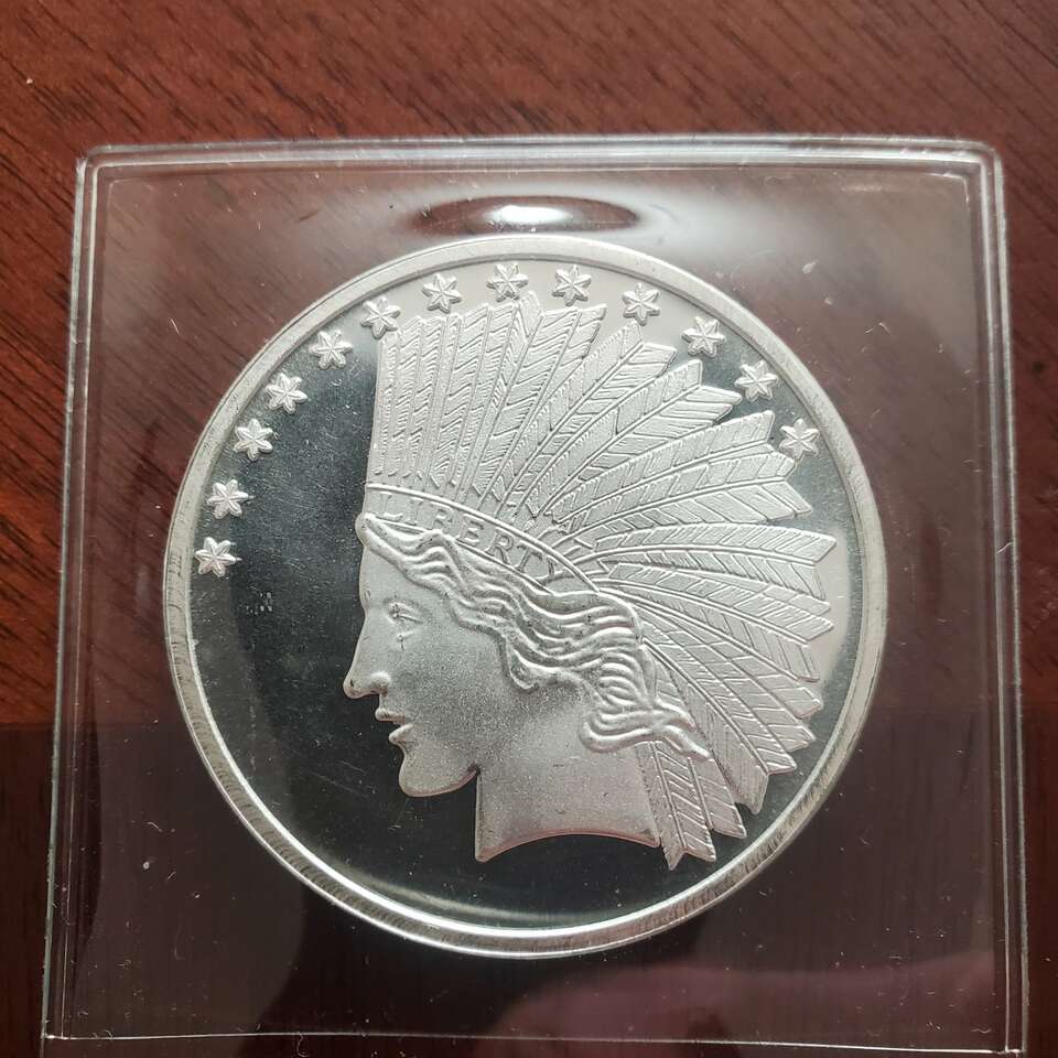 Indian Eagle silver round