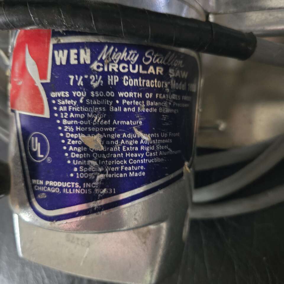 Wen antique 7 1/14 skill saw