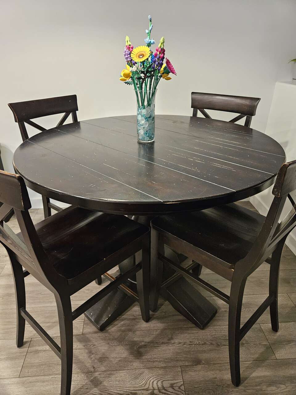 Bar Height Solid Wood Dining Table wi… Furniture