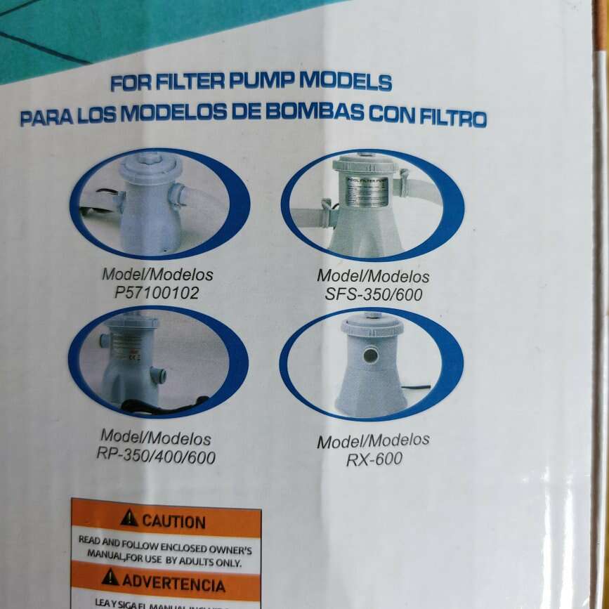 Size D pool filter box of 6