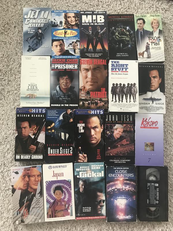 20 VHS Steven seagal, Richard gere