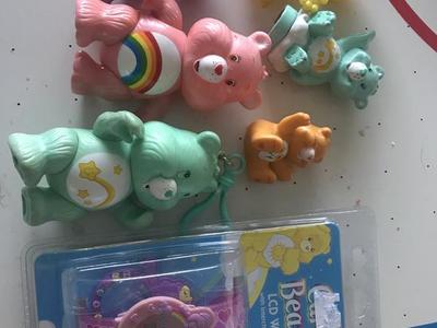 Care bear figures and watch set