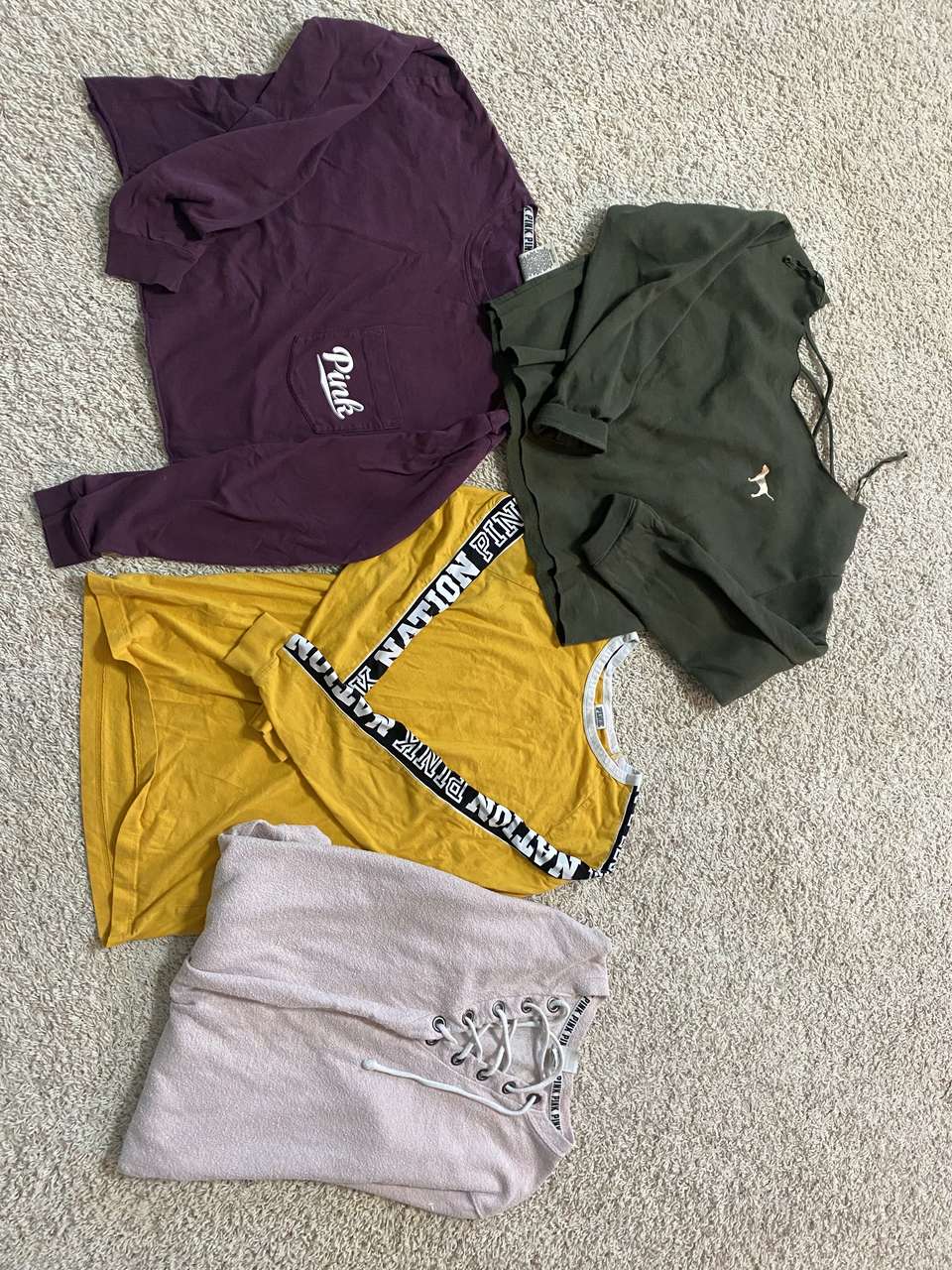 Pink shirt, top set size XS-S