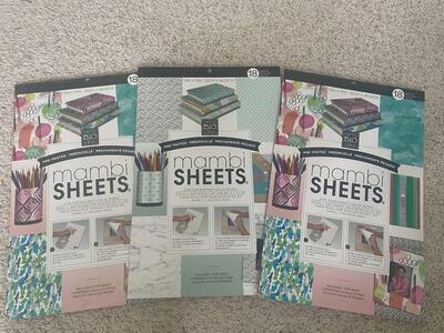 Brand new papers sheet books x 3