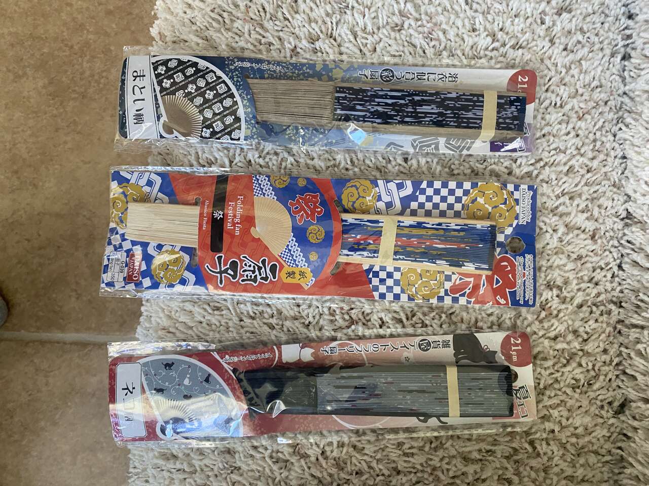 3 of Japanese fans, fan