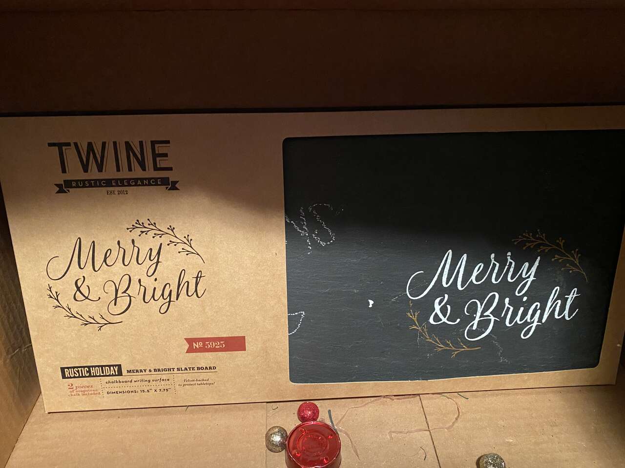 Christmas chalkboard