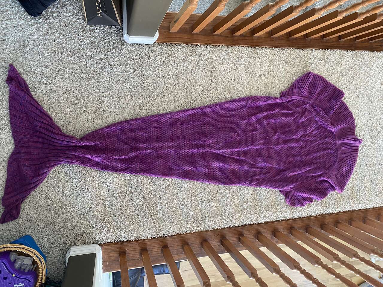 Mermaid tail blanket