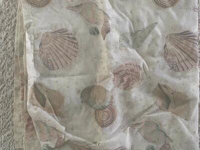 Cloth shower curtain shell design