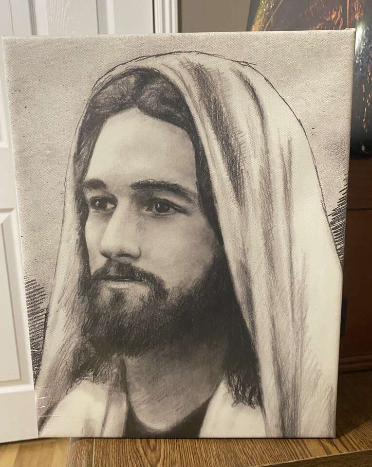 Jesus picture on canvas