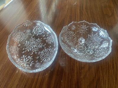 Cristal bowl set for Christmas
