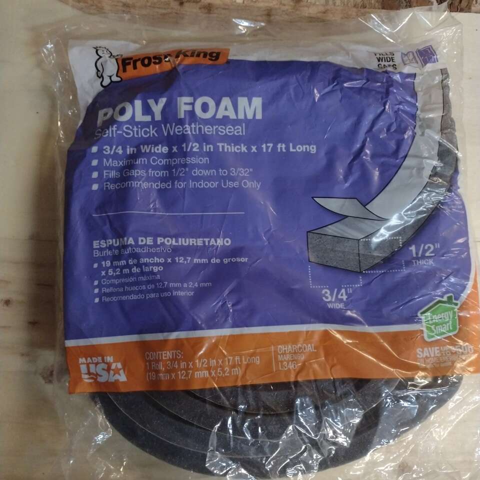 Frost King Poly Foam Weatherseal