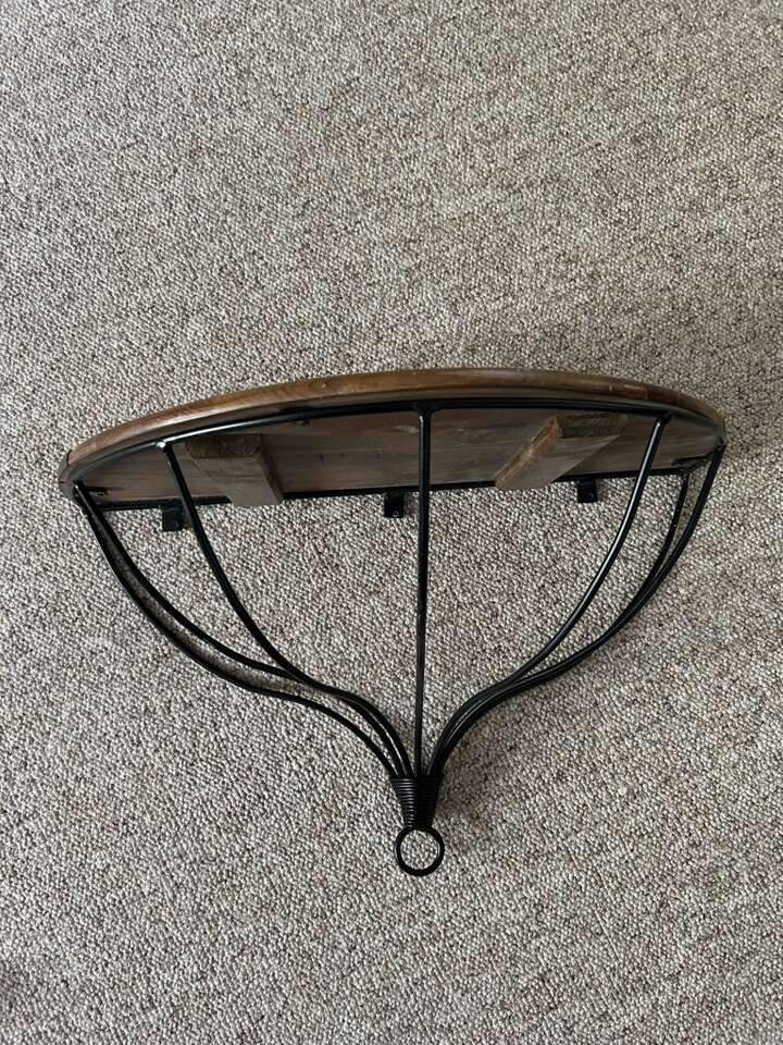 Half Circle Wooden Shelf