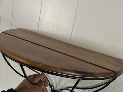 Half Circle Wooden Shelf