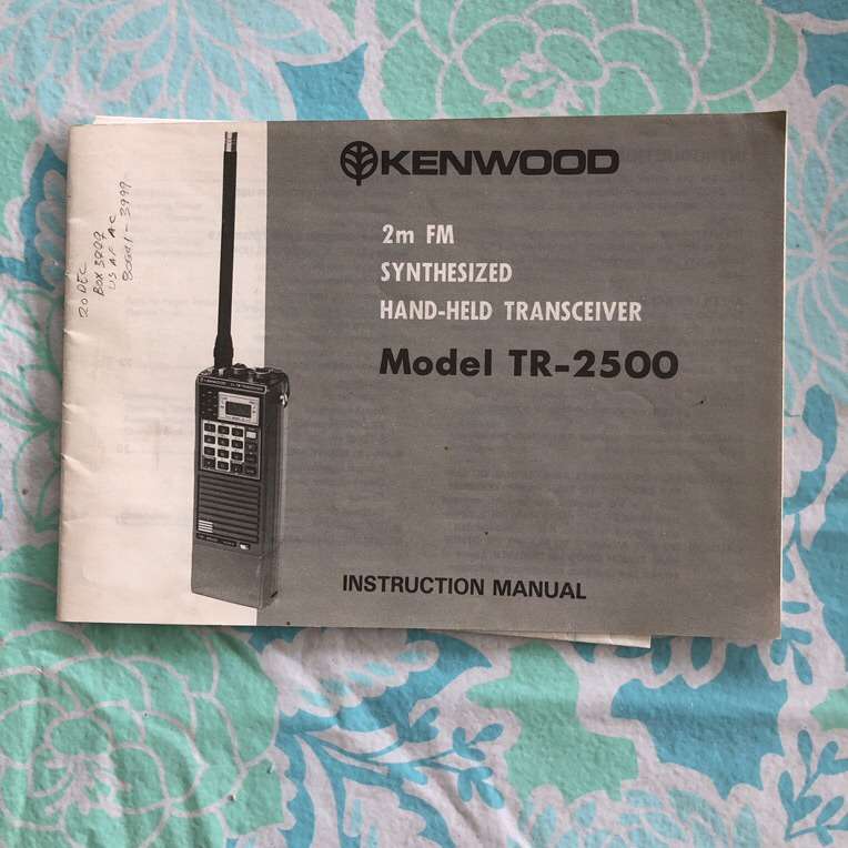 Kenwood 2 Meter Transceiver Manual