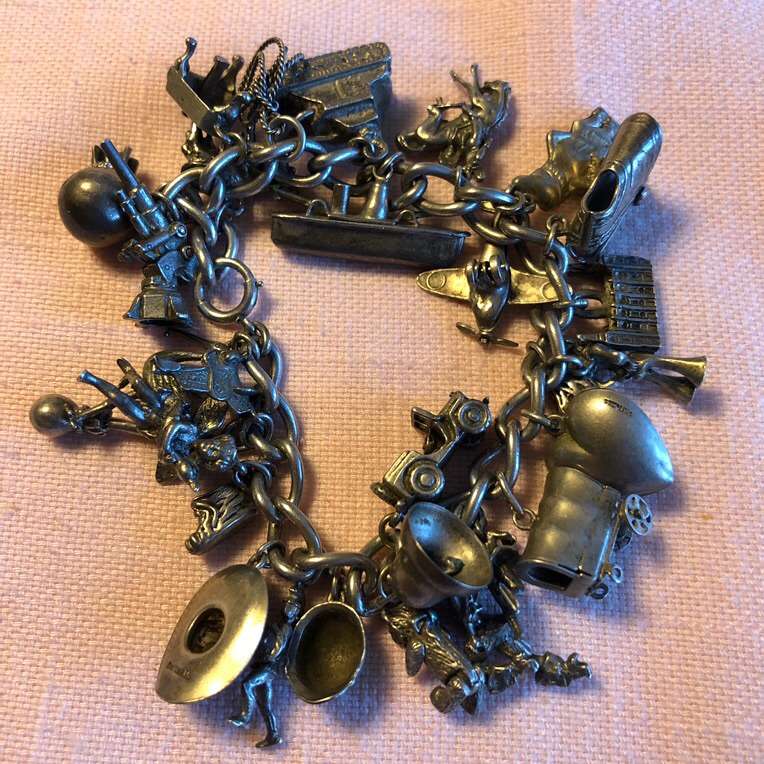 Vintage Charm Bracelet WW2 & Western