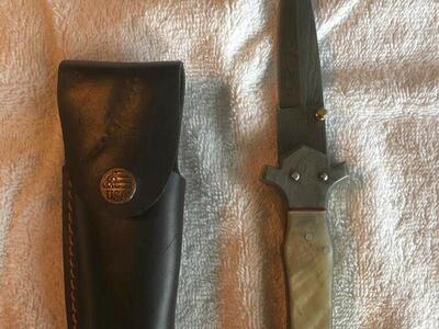 Damascus Steel Handmade Folding Knife