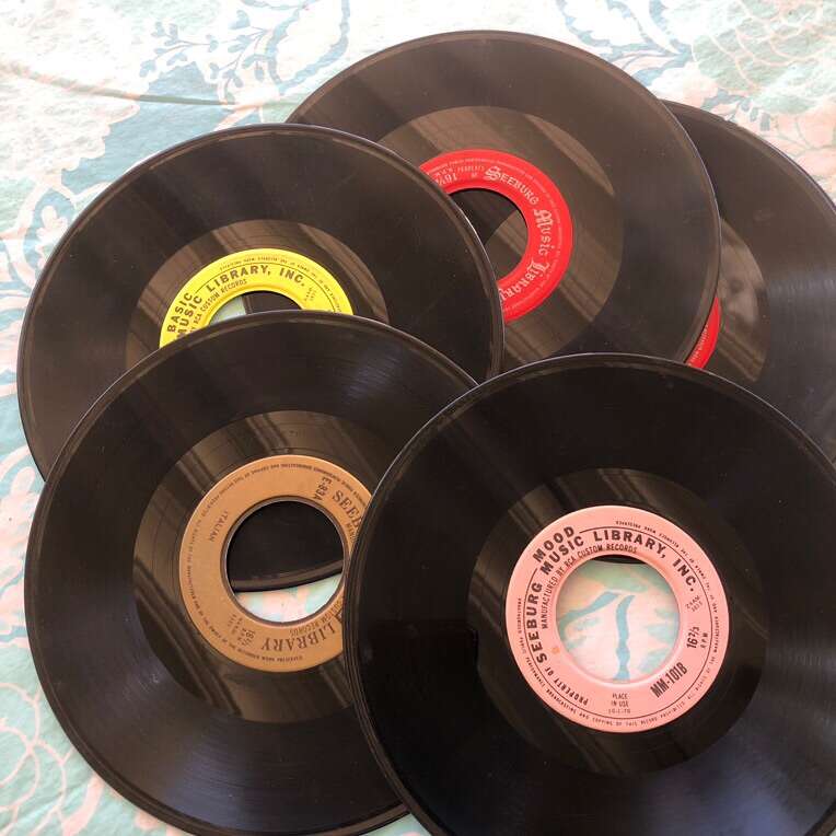 Seeburg Nine Inch 16-2/3rpm Records