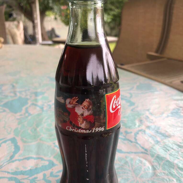 Commemorative Coke Bottle Christmas 1996