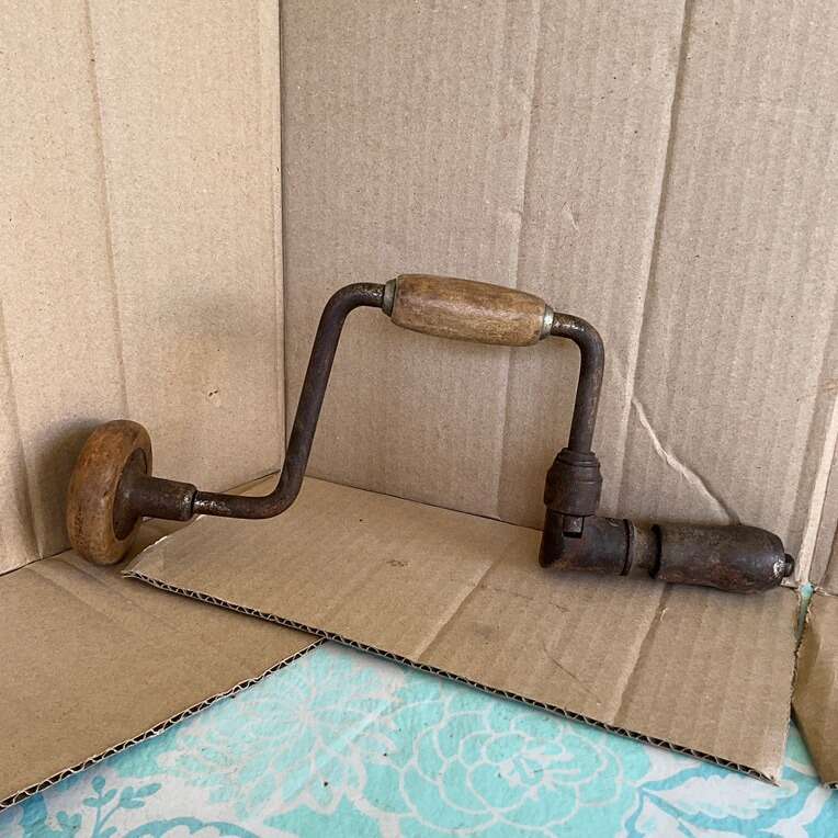 Vintage Wood Drilling Brace